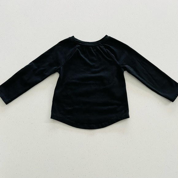 Cat & Jack Toddler Girl Long Sleeves Halloween Black Cat Tee - Picture 6 of 7